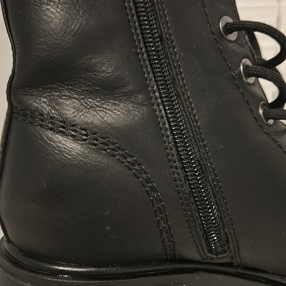 Mia Women’s Black Combat Boots - Picture 5 of 6